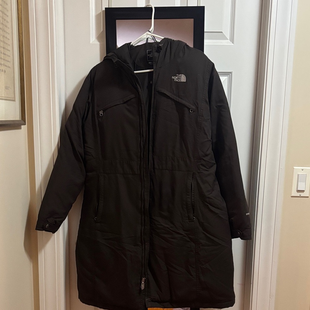 The North Face Dark Brown Hooded Coat